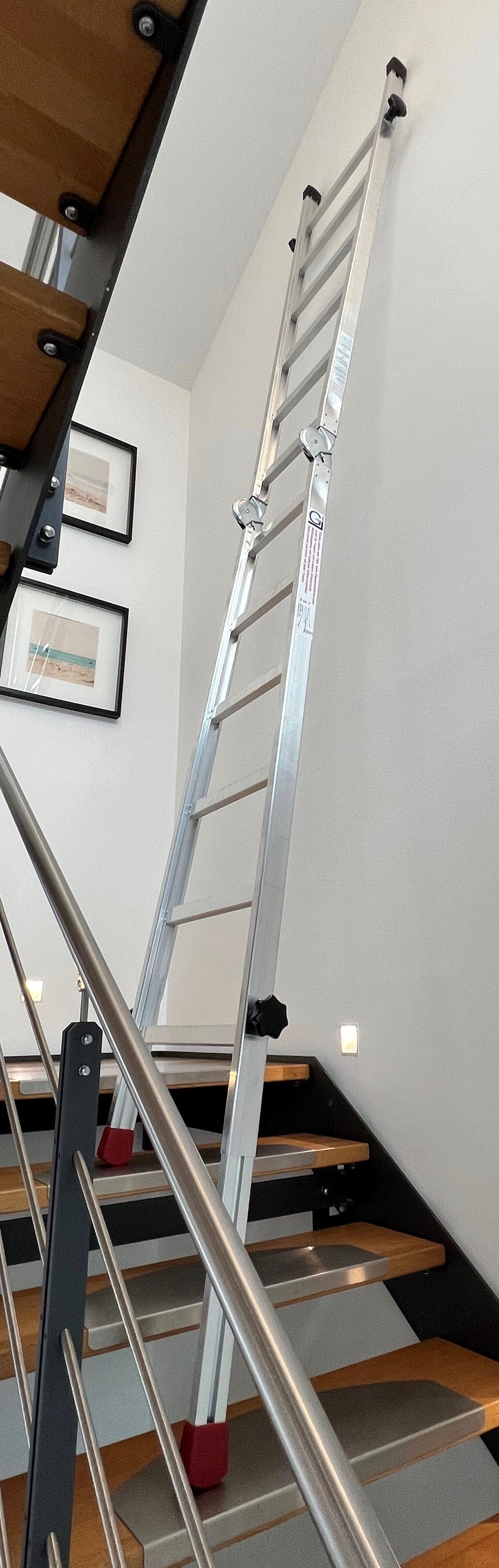 Gödde Treppenleiter 2 x 6 Stufen (Anlegeleiter, Stehleiter, Treppenleiter)