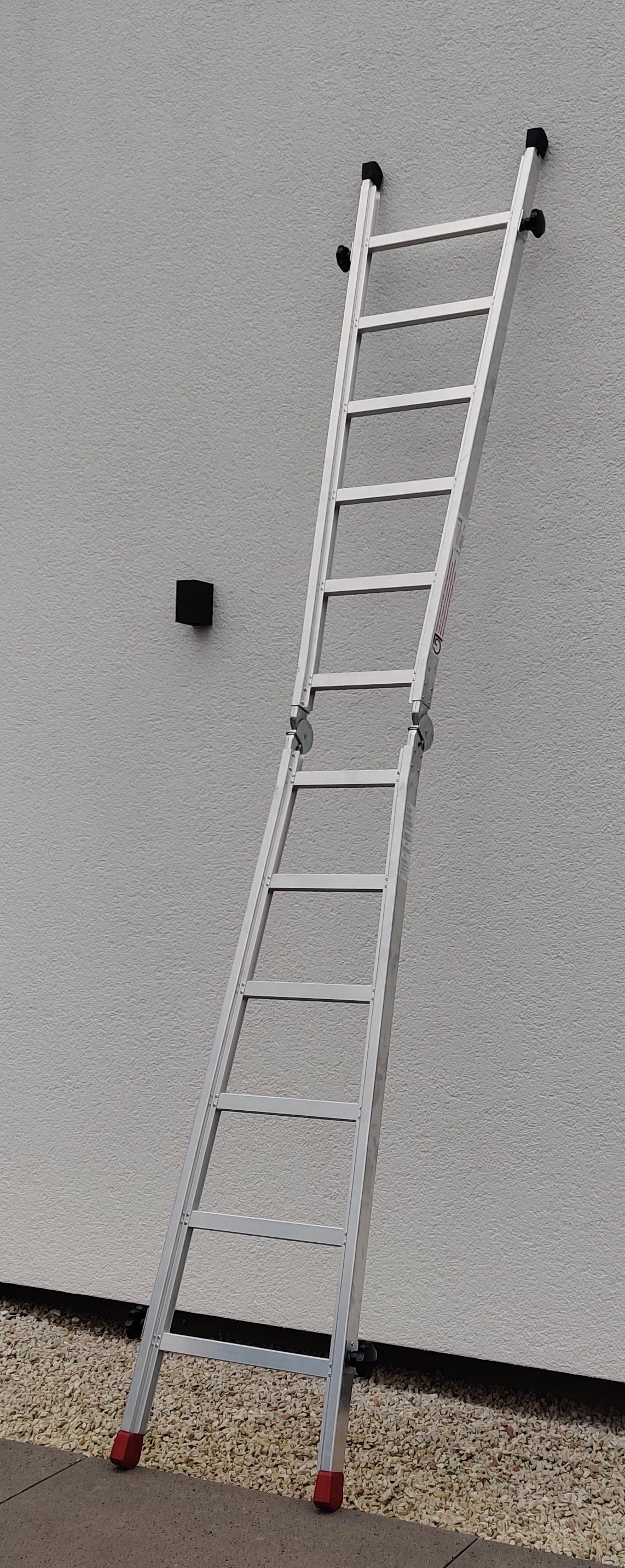 Gödde Treppenleiter 2 x 6 Stufen (Anlegeleiter, Stehleiter, Treppenleiter)