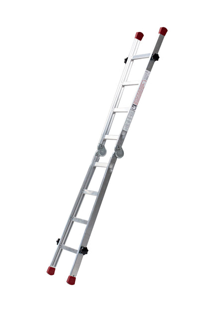 Gödde Treppenleiter 2 x 4 Stufen  (Anlegeleiter, Stehleiter, Treppenleiter)