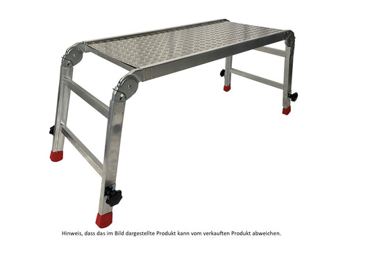 Arbeitsplattform mit verstellbaren Beinen Größe 0,88 x 0,50 m
